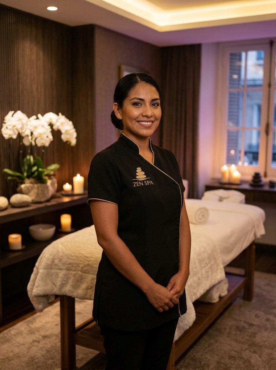 Professional massage therapist at Zen Spa